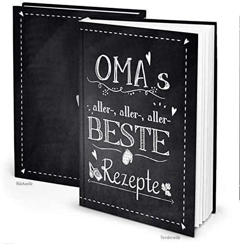 Logbuch-Verlag Omas Rezepte Buch Kochbuch zum Selberschreiben groß leer blanko Geschenk für Enkel DIN A4
