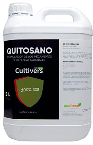 CULTIVERS Chitosano 5 L Attivatore dei meccanismi di Difesa delle Piante. Sostanza Ecologica di Base