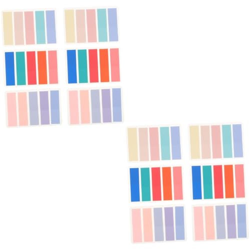 NUOBESTY 12sätze Bunten Index-sticky-tabs Klassifizierte Halbtransparente Seitenmarkierungen Für Schüler Und Büro Praktische Notizzettel Für Effektives Lernen Und Organisation