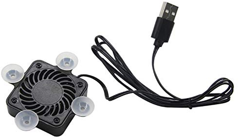 Eighosee USB Mini Mobile Phone Cooling Pad Cooler Fan Radiator with 4 Small Suction Cup