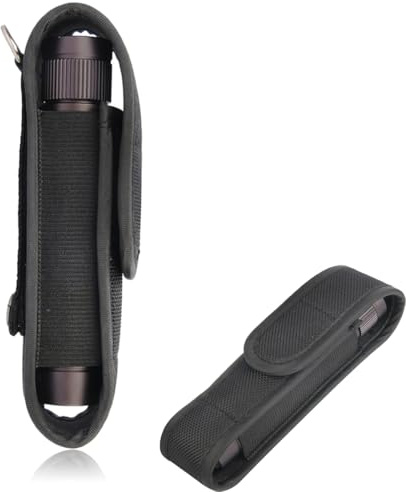 JEYORZY Nylon Taschenlampe Holster, geeignet für Outdoor Aktivitäten wie Jagd, Camping und Wandern - Passend für 140mm Taschenlampen