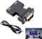 1Set HDMI to VGA with 3.5 mm Audio Cable Black HDMI to VGA Converter 1080P 60Hz Jack Stereo Audio Video Output HDMI to VGA Cable Hdmi Female to VGA Male Adapter for TV Computer Laptop PC Monitor etc