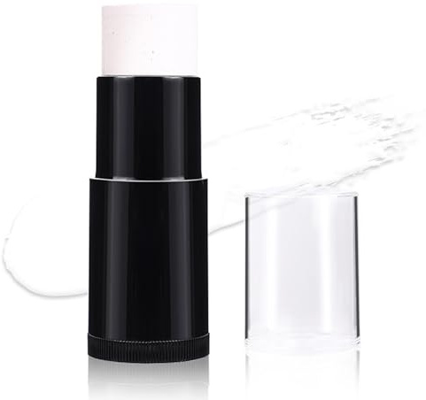1Pc White Face Paint, White Body Paint Stick for Halloween Cosplay, Makeup, Goth Makeup, Theater Performance, Party Costume, Easy to Apply and Remove