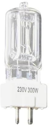 Wtuhanbi Bing 1000W G22 Tungsten Spotlight Bulb - Warm Color Film and Television Halogen Lamp Tube(Gy9.5 230v 300w)