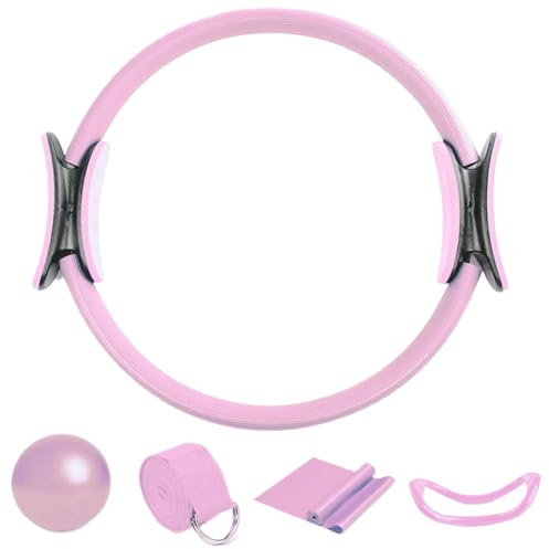 Pilates Ring und Ball Set, Pilates Kit für Heimtraining Pilates Ring Yoga