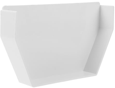 KONTONTY Tappo Terminale per Grondaia Quadrato 160mm in Pvc Resistente alle Intemperie, Accessorio per Pluviali Casa e Edificio, Installazione Rapida e Sigillatura Efficiente