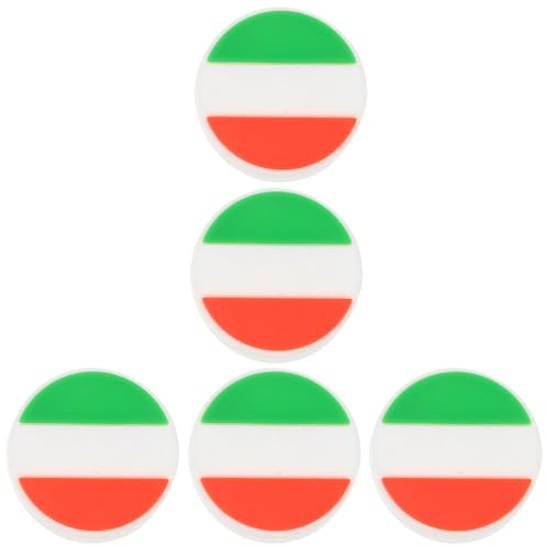 FUNOMOCYA Smorzatori di Vibrazioni per Racchetta da Tennis 5 Pezzi in Silicone Bandiera Irlanda Ammortizzatori Leggeri e Facili da Installare per Giocatori di Tennis