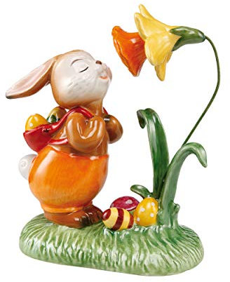 Goebel Die duftet Aber gut Osterhase, Steingut, Mehrfarbig, 14x12x7cm