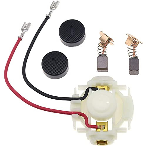 VIPMOON Kohlebürsten CB430 + Kohlebürsten + Kappen für Kohlebürsten Makita DGA452 BGA452 BGA450 BGA402 GA400 GA400D