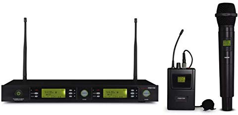 Micrófono inalámbrico doble UHF