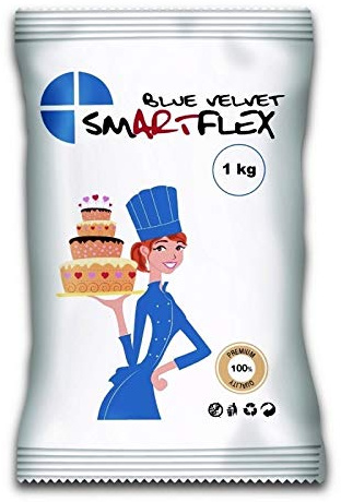 FunCakes Fondant Blue Velvet 1kg: Sugarpaste with Delicious Vanilla Flavour, Does not Tear, Crack or Stick, Suited for Vegetarians and Vegans - 1kg