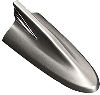 Asudaro Universal Auto Antenne Auto Shark Haifischflosse Antenne Auto Haifischflosse Antenne Auto Anti-Flow Haifischflossenabdeckung Trim Shark Fin Kfz-Dachantennen Shark Fin Antenne,Silber-