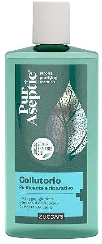 ZUCCARI Puraseptic – Collutorio Purificante e Riparativo 250 ml mit Silber-Teebaumöl