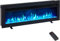 FlameKo Dilton 40/102cm 3 in 1 Electric Fireplace, Freestanding, Wall Mounted, Recessed, 9 Colour Flame Effect, Media Wall Compatible, 900W - 1800W Heater, Remote Control