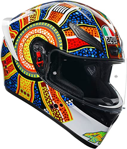 AGV K1 S Dreamtime Integralhelm (weiß/blau/rot/gelb)