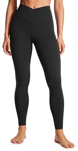 CRZ YOGA Leggings mit Überkreuztem Bund 71cm Schwarz 36