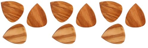 BESTonZON 9 Stk Plektrum Gitarrenpickel aus Holz benutzerdefinierte Gitarren-Plektren Ukulelenpickel musikinstrumente musical instruments anhänger zubehör Herzförmig wählen Olivenholz Bambus