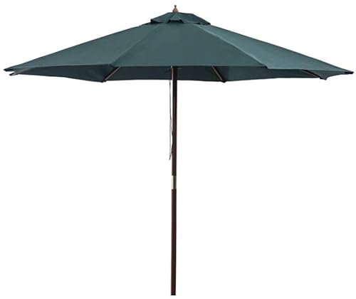 UHJKLA 3,0 m Sonnenschirm, großer Gartenschirm aus Aluminium, Sonnenschutz, leicht, robust, Schutz für Strand/Pool/Terrasse/Außenzelt, Ca
