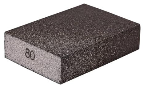 10x Schleifschwamm P80 - grob | Schleifblock, Schleifklötze, Schleifpads | zum Schleifen von Lacken, Farben, Spachtelmassen, Holz, usw...