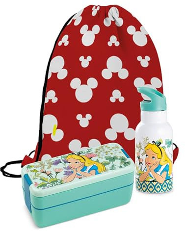 Egan Alicetales Lunch Box+thermal Bottle Set With Bag One Size
