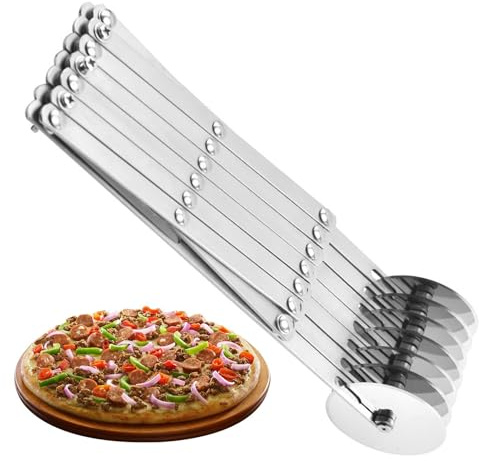 Tuxxjzm Coupe-pâte, outil de coupe-pâtisserie - Coupe-pizza à roue en acier inoxydable - Outil de coupe- de pâte réglable pour la pâte à biscuits de de pâtisserie
