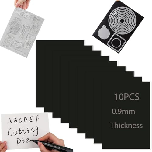OTCRAFT 10 x multifunktionale magnetische Aufbewahrungskarten; Stanz- und Stempelaufbewahrung, magnetische Paneele, doppelseitig, weiß auf einer Seite, als Schreibtafel, Aufbewahrung von Stempeln