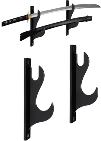 Wpsagek Supporti per spada da parete,Supporto da parete per spada - Supporto per spada in acrilico 1 set di ganci per spada ,Supporto per spada da parete, supporto per spada per ombrelli