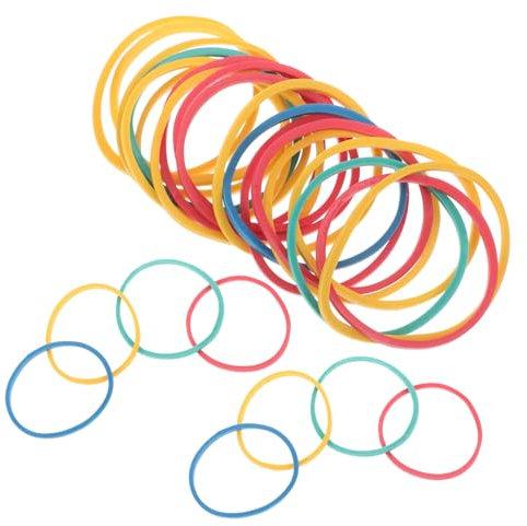 COSMEVIVI Stretchable Rubber Bands Geoboards 60pcs Multi- Elastic Bands Suitable for School and Craft Use