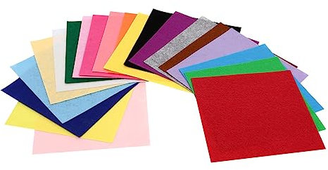 CIMAXIC 20stücke Diy Filzplatten Zum Basteln Filzstoff Für Nähen Und Handwerk Diy Zubehör Filzplatten Für Patchwork Und Dekoration