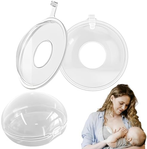 XUZOPIM Pack Of 2 Breast Milk Storage, Breastfeeding Milk Trays, Milchauffangschalen Stillen Bpa-Free, Breast Milk Collection Tray, Storage Cup, Reusable Crumb Tray, Breast Tray Milk Catcher Tray