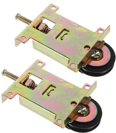 Garneck 2pièces Lot De Roulettes De Remplacement Pour Portes Coulissantes De Placard Avec Roulement à Billes Et Réglage De Hauteur Pour Cadre Bois Ou Métal
