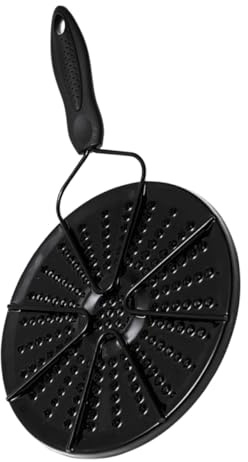 EPIGEIST Diffuseur de Chaleur Émaillé Noir pour Pot et Petite Casserole, Prévient la Brûlure et Optimise la Conduction Thermique, pour Chauffer Lait et Porridge