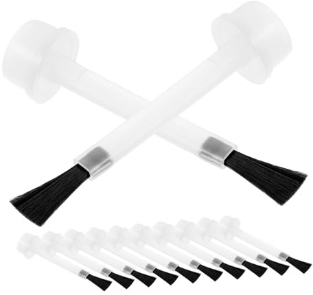 Veemoon 20pcs Gel Polish Brush Nail Polish Bottle Brush Replacement with Plastic Handle Safe to Use Nail Salon Supplies Suitable and Beauty Shops