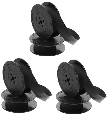 Lurrose 3 Stück Nylon Farbband Schreibmaschine Breit Doppelte Spule Langlebig Kompatibel Klares Druckbild Manuelles Ersatz-tintenband für Klassische Schreibmaschinen