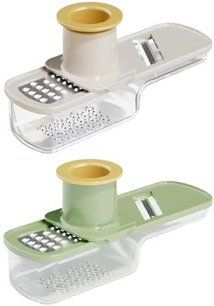 KiBcsLic Rallador Manual de 2 Piezas para Jengibre Y, Ideal para Wasabi,