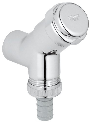 GROHE Original WAS Anschlussventil (DN15, Wandmontage, eigensicher gegen Rückfließen), chrom, 41010000