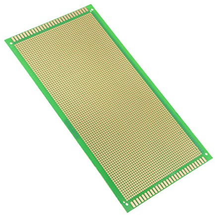 sourcing map 1 Stück 13x25cm Einseitig Universal Leiterplatte Lochrasterplatine für DIY Löten DE de