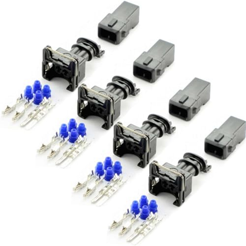 Overdrive-Racing 4x Reparatur Ersatz Stecker Einspritzdüse Einspritzventil Männlich Weiblich Passend Für Bosch EV1 037906240 1287013003