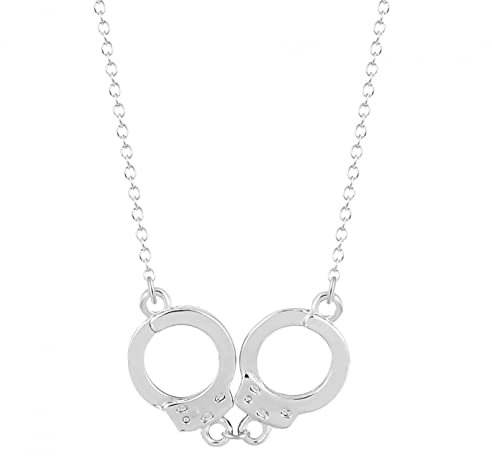 INCIDO Anhänger Halskette Vintage Punk Mode Handschellen Halsketten Für Frauen Modekette Handschellen Halsbänder Halskette Femme Harajuku Schmuck Festival Geschenk