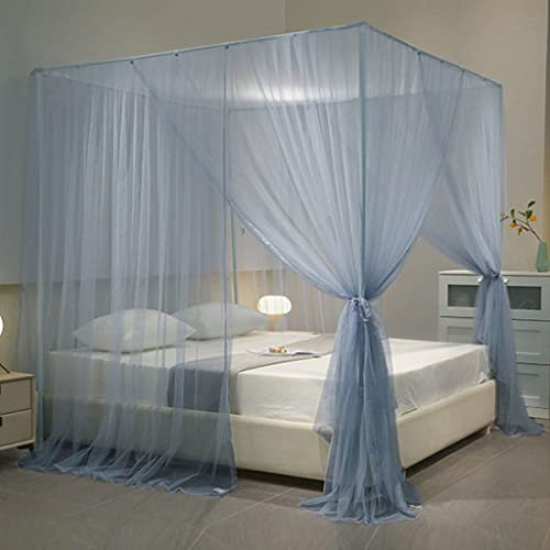Tenda a baldacchino per Letto a baldacchino a Quattro Angoli, Decorazione per Camera da Letto con zanzariera Principessa Tenda a baldacchino per Letto Matrimoniale/Matrimoniale/Letto Matrimoniale