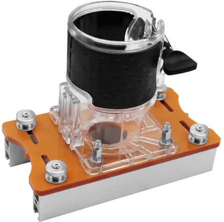 Dpofirs Base per router in legno, compatta 2 in 1, lega di alluminio, adatta per legno, plastica e altro