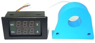 Mini voltmetro digitale amperometro DC0-100V 0-500A Ampere da pannello Volt Tester di tensione e corrente 0,39 Display a doppio LED rosso verde