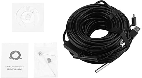 20M USB-endoskopkamera 720P HD, 6 Lysdioder, IP67 Vattentät, 5,5 Mm Inspektionskamera med 20 M Kabel, för Inspektion Av Rörbil