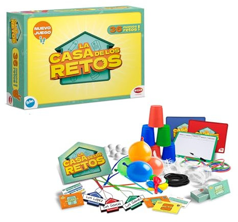 Bizak 35001940 La Casa De Los Retos Juegos, Juego de Mesa Familiar, para Jugar con Amigos, Regalo de Juego Infantil niños y niñas Desde 4 años de Edad