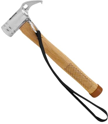 Camping Mallet for Tent Fences,Camping Hammer Stake Remover - Tent Hammer Camping Hammer | Camp Hammer Wooden Handle Multi Tools, Camping Tools, Tent Mallet for Outdoor Camping Canopy Tent
