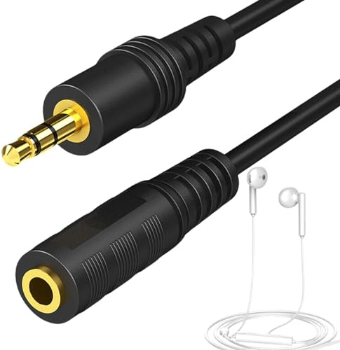 Câble d'extension 3,5 mm, câble d'extension audio 3,5 mm,Câble d'extension pour casque audio 3,5 mm | Rallonge de câble auxiliaire, rallonge de casque stéréo pour son Hi-Fi 4,92 pieds pour smartphone