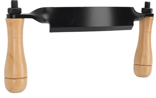 Zugmesser-Entrindungswerkzeug, Zugmesser, Gebogenes Messer, Baumrindenschäler, Werkzeug, Holzbearbeitung, Entrindungshandwerkzeug mit Holzgriffen, Gefälltes Ziehmesser,