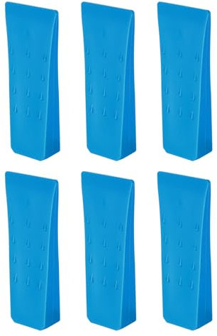 QUARKZMAN Cunei da Abbattimento in Plastica 6pz Cuneo Anteriore ABS 152 mm Cuneo Spaccalegna per Legna Cunei per Alberi Legno Accessori Forestali Foresta, Blu