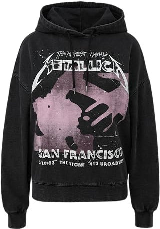 QS Metallica® Band-Sweatshirt mit Wascheffekt