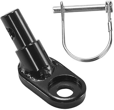 ibasenice 2stücke Fahrradanhängerkupplung Mit Adapter Für Anhängeranschluss Aus Aluminiumlegierung Und Stahl Schwarz Für Fahrräder Bikes Kompatibel